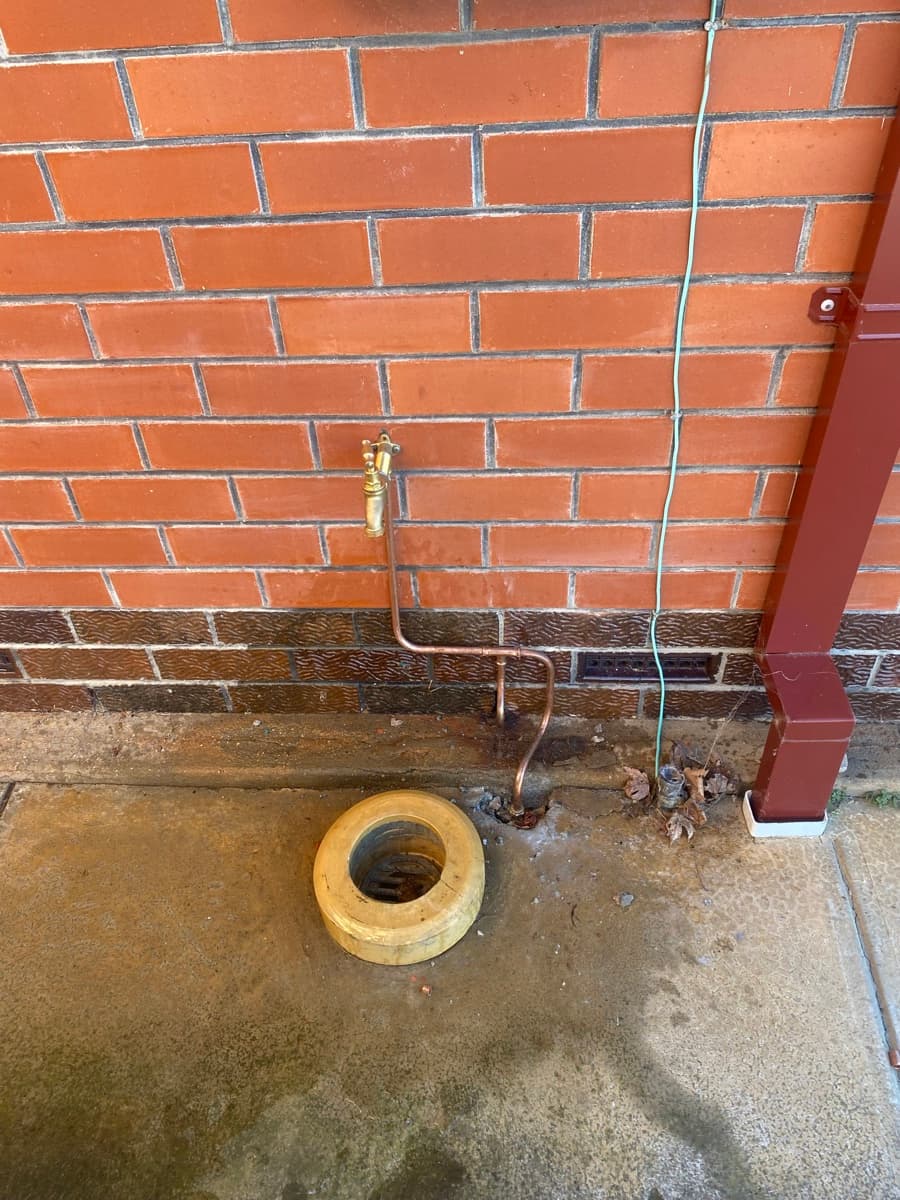 New garden tap and copper riser installed by Gotcha Plumbing