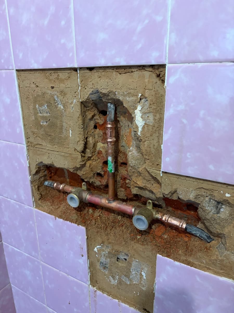 Shower tapware breach piece renewed by Gotcha Plumbing